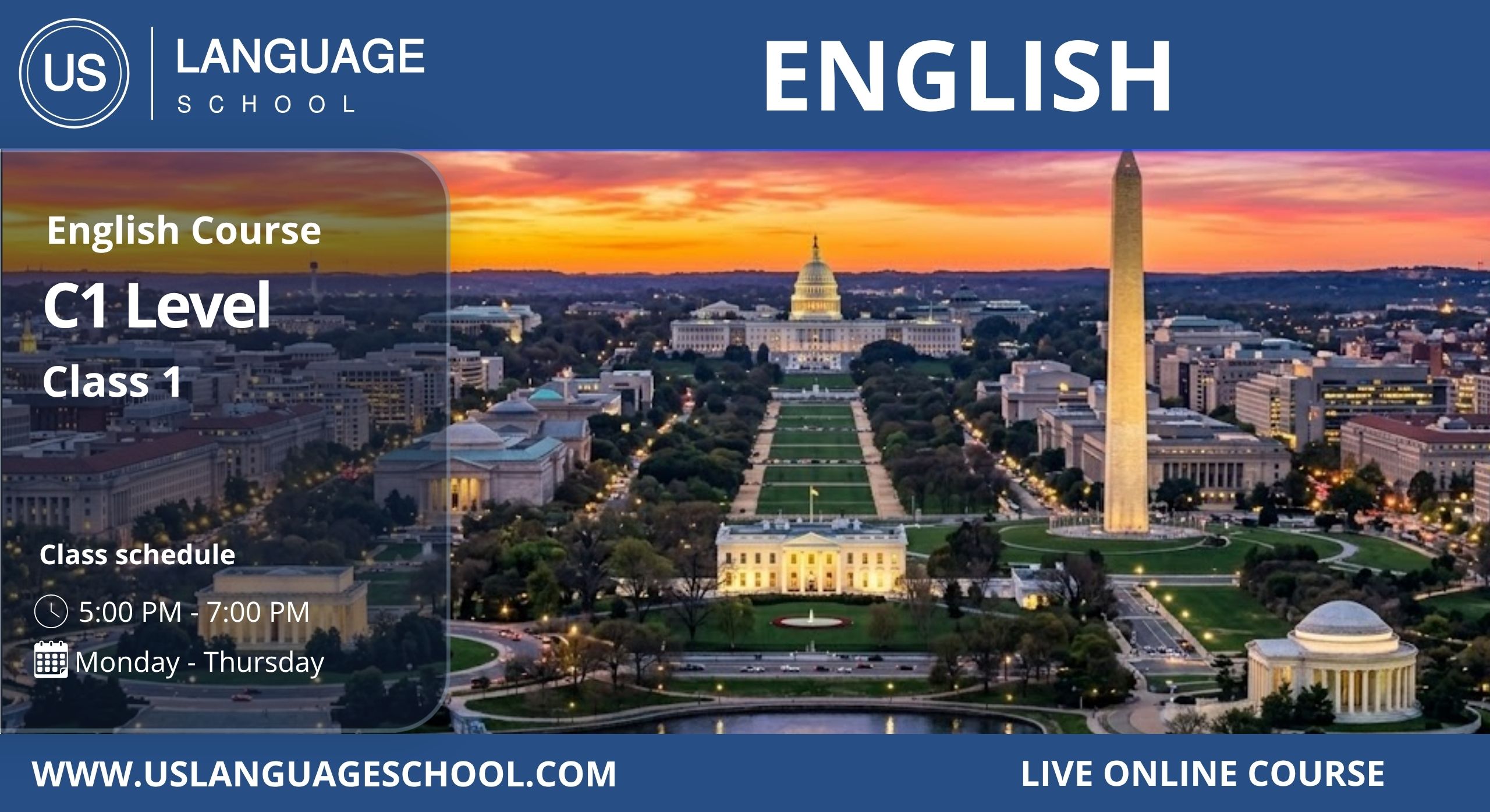 English Mastery – Level 5 (C1) [Class 1 | 5:00 PM – 7:00 PM]